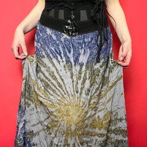 shoreline / Hippy style tie dye corset maxi skirt​​​​​​​​​​​​